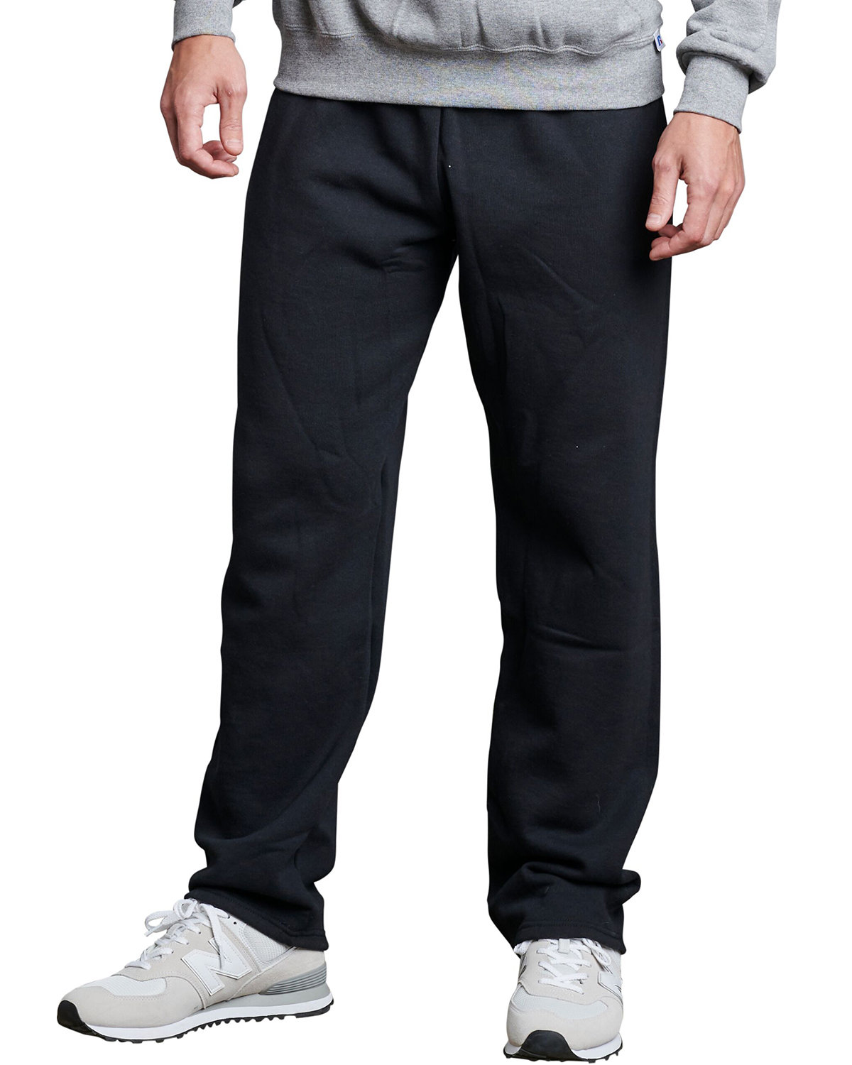 Russell Athletic Adult Dri-Power® Open-Bottom Sweatpant BLACK 