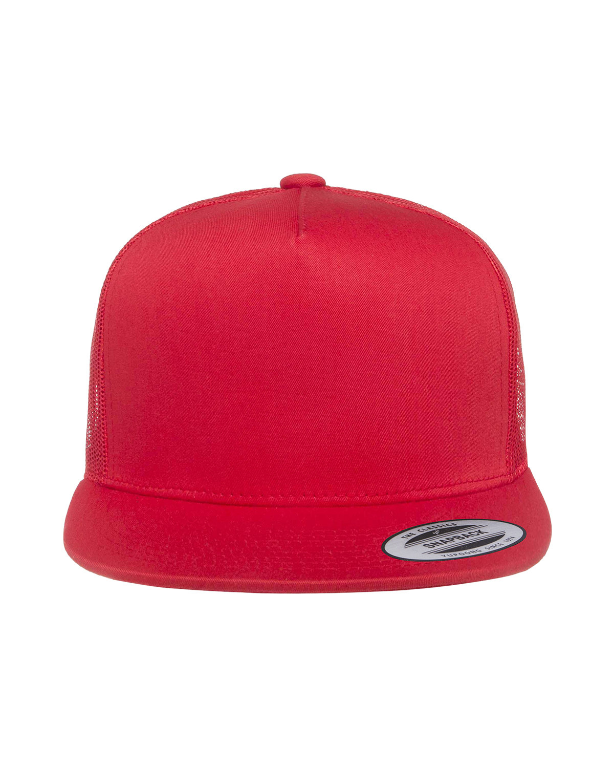 Yupoong Adult 5-Panel Classic Trucker Cap RED 
