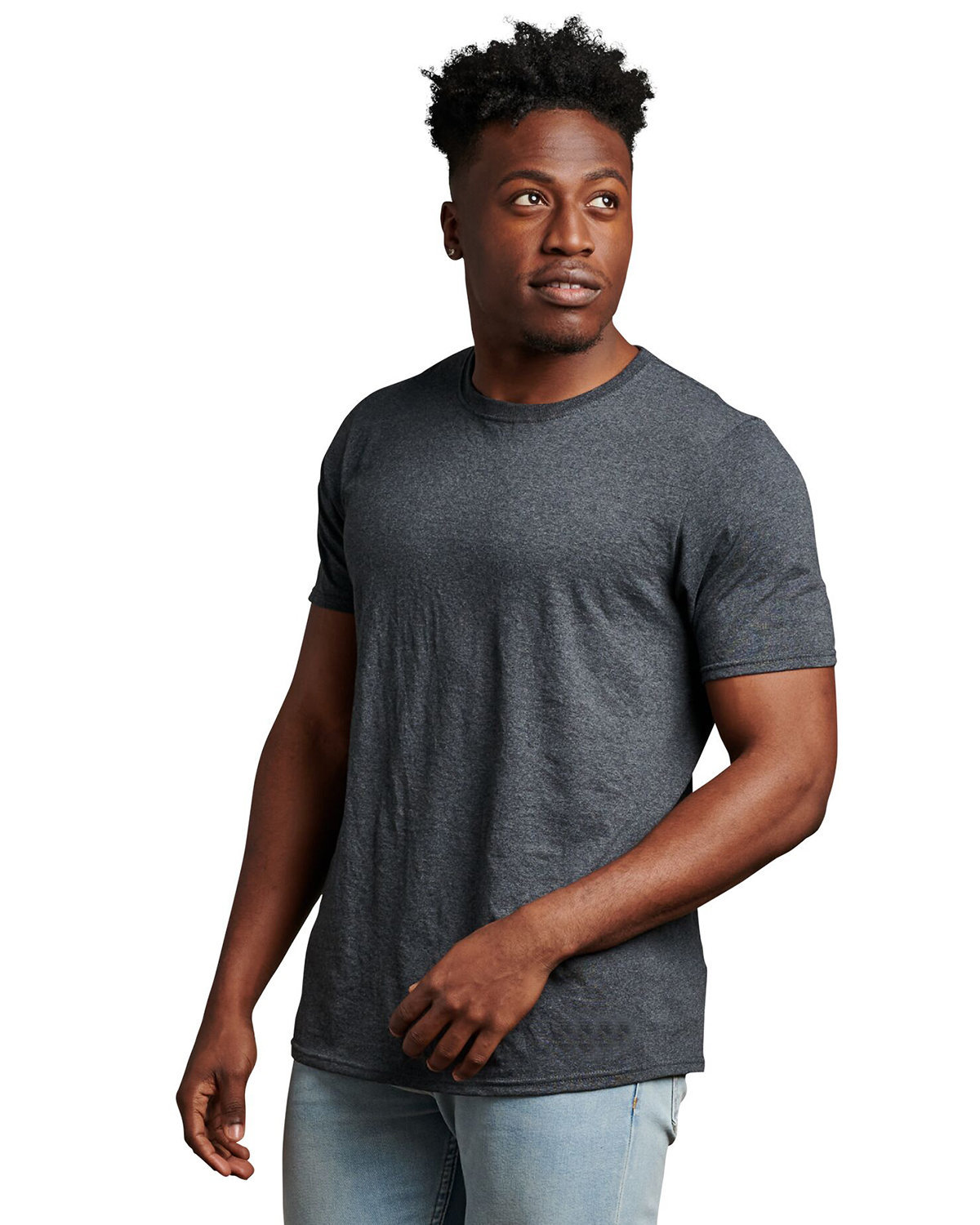 Russell Athletic Unisex Cotton Classic T-Shirt CHARCOAL GREY 
