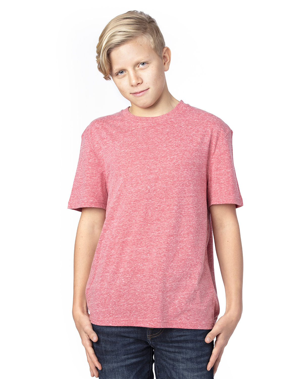 Threadfast Apparel Youth Triblend T-Shirt RED TRIBLEND 