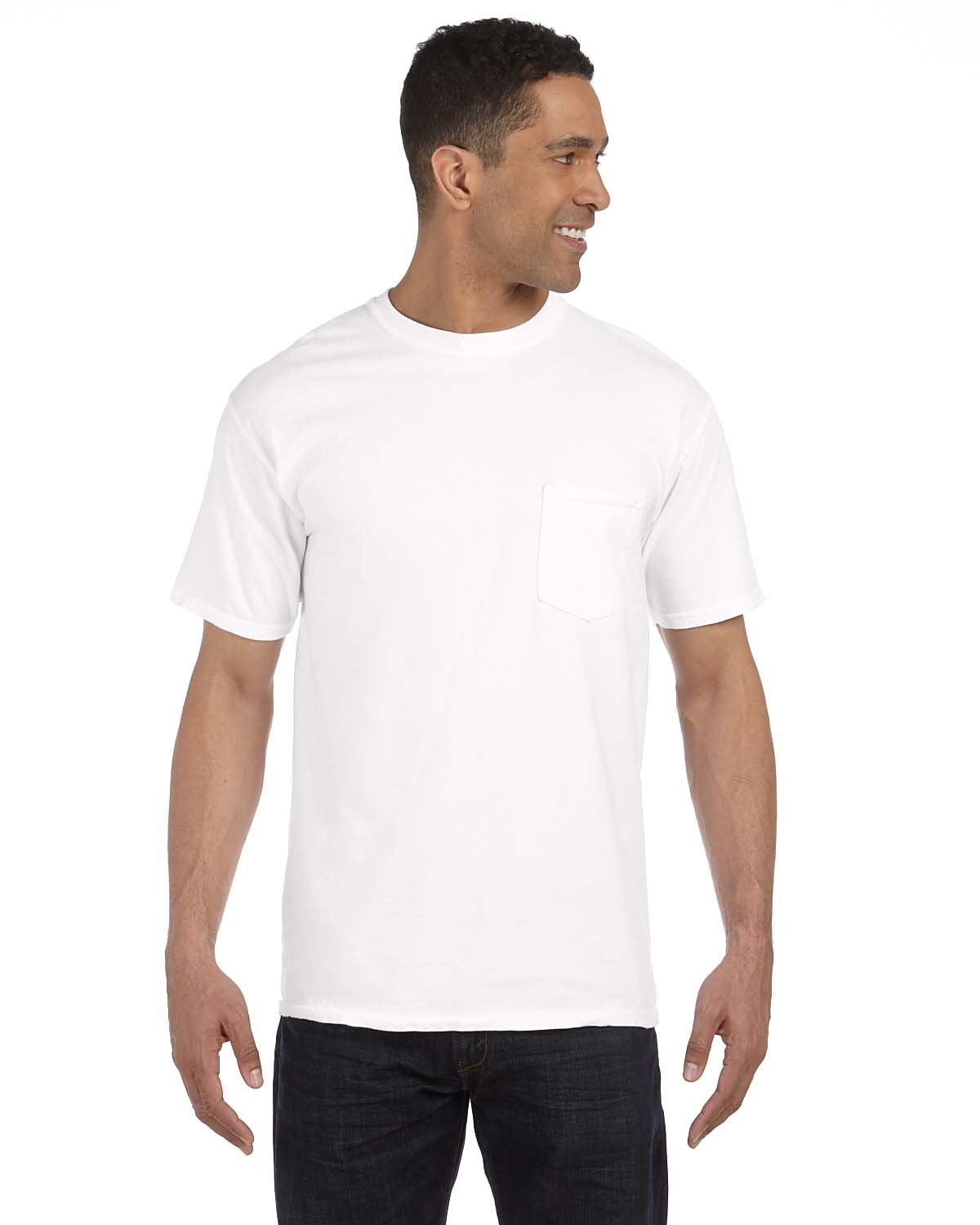 Comfort Colors Adult Heavyweight RS Pocket T-Shirt WHITE 