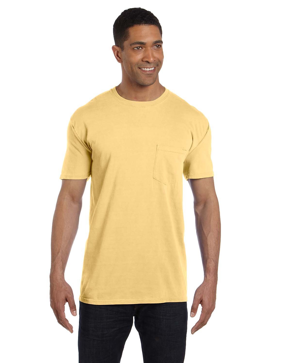 Comfort Colors Adult Heavyweight Pocket T-Shirt BUTTER 