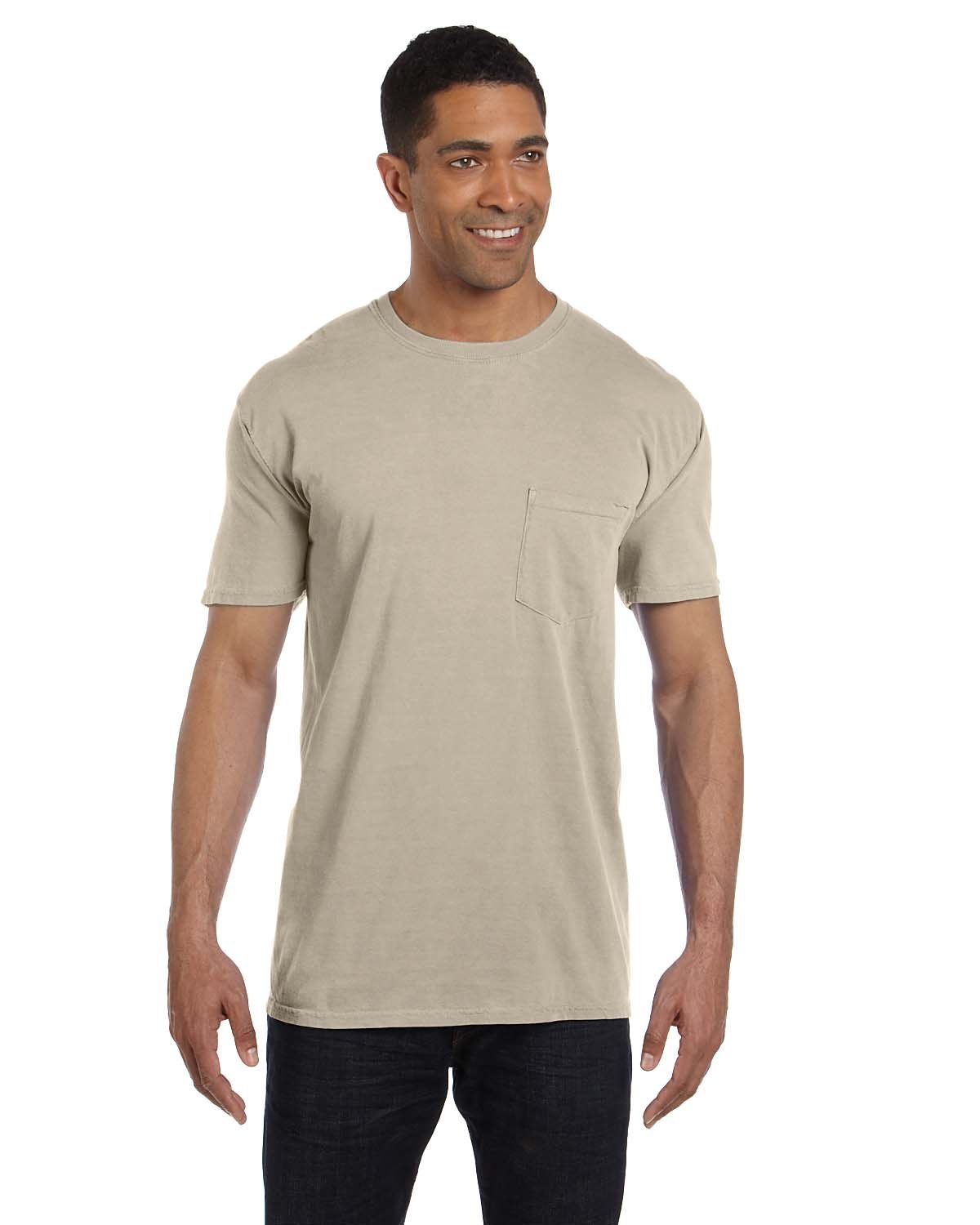 Comfort Colors Adult Heavyweight RS Pocket T-Shirt SANDSTONE 