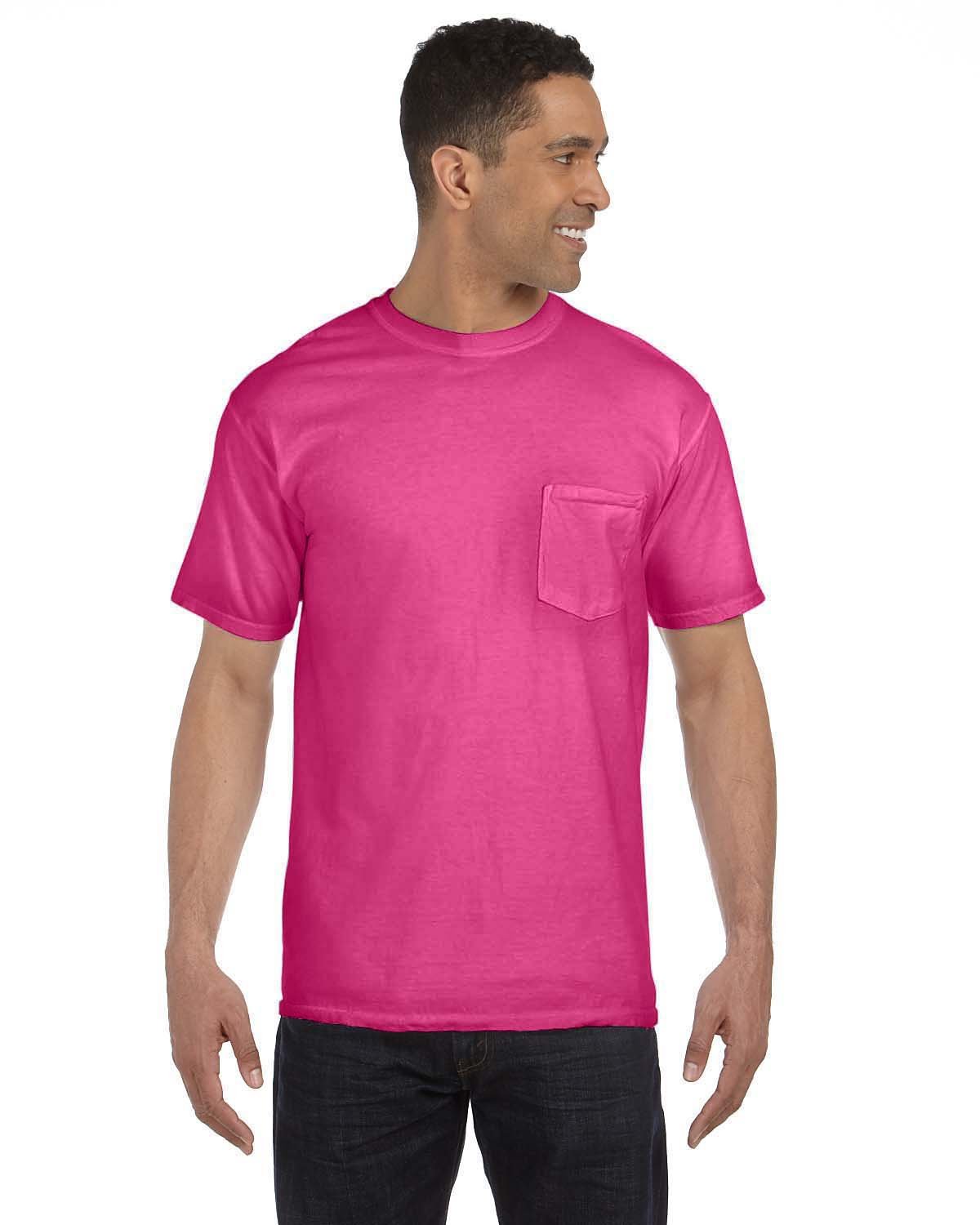 Comfort Colors Adult Heavyweight Pocket T-Shirt PEONY 