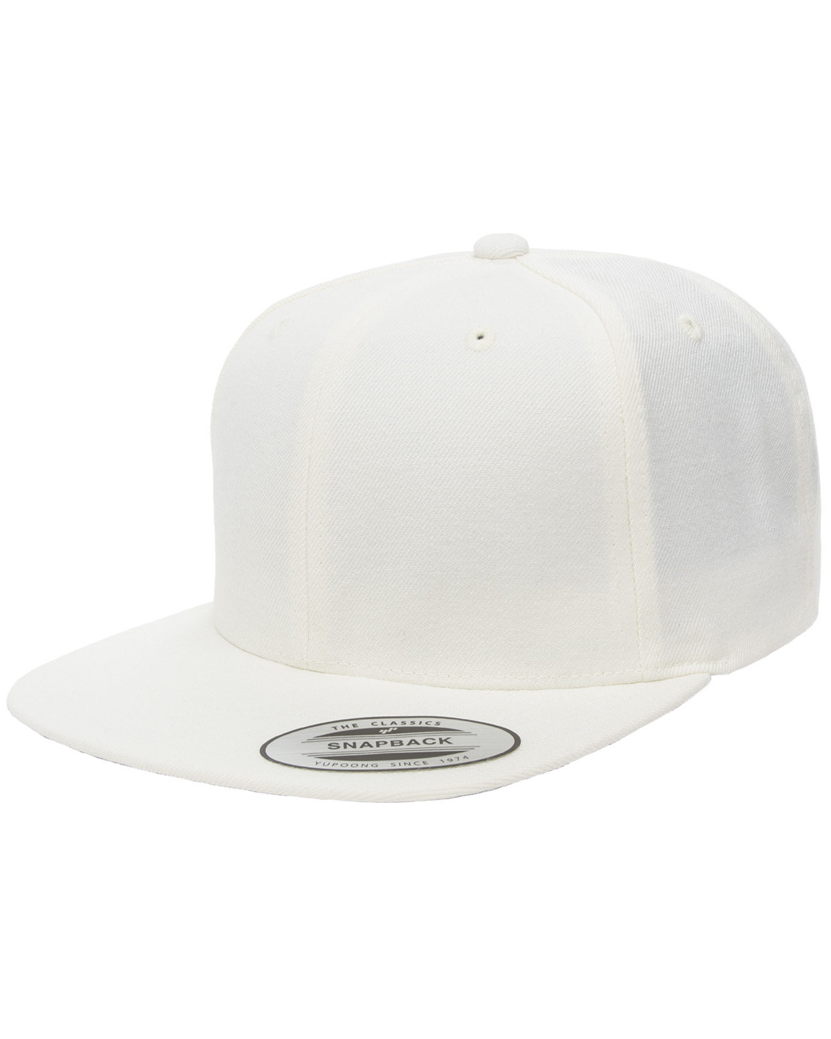 Yupoong Adult 6-Panel Structured Flat Visor Classic Snapback natural 