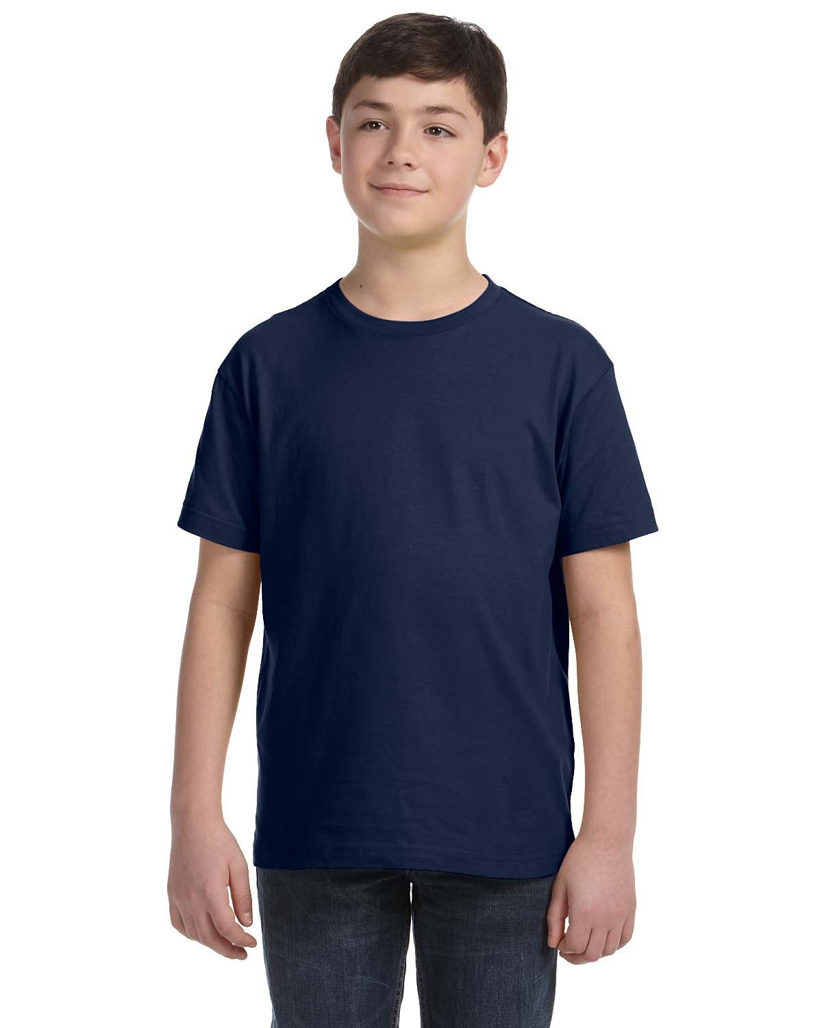 LAT Youth Fine Jersey T-Shirt NAVY 