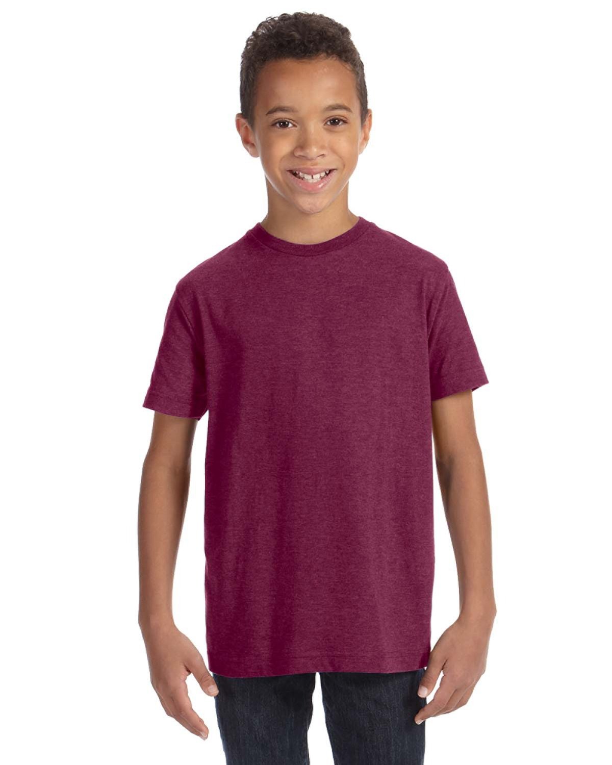 LAT Youth Fine Jersey T-Shirt VINTAGE BURGUNDY 