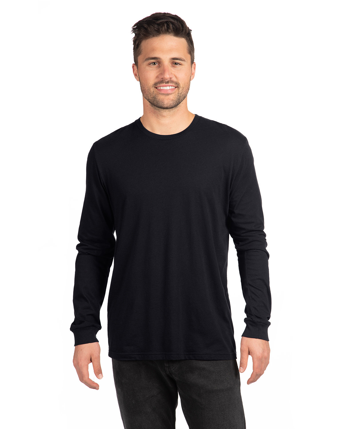 Next Level Apparel Unisex CVC Long-Sleeve T-Shirt BLACK 