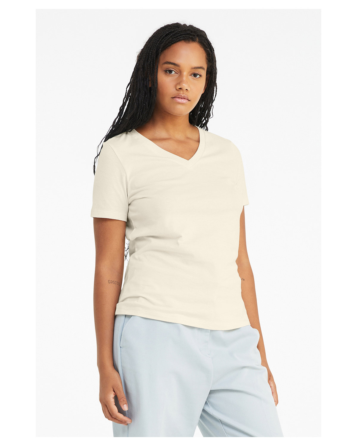 Bella + Canvas Ladies' Relaxed Jersey V-Neck T-Shirt | US Generic Non ...