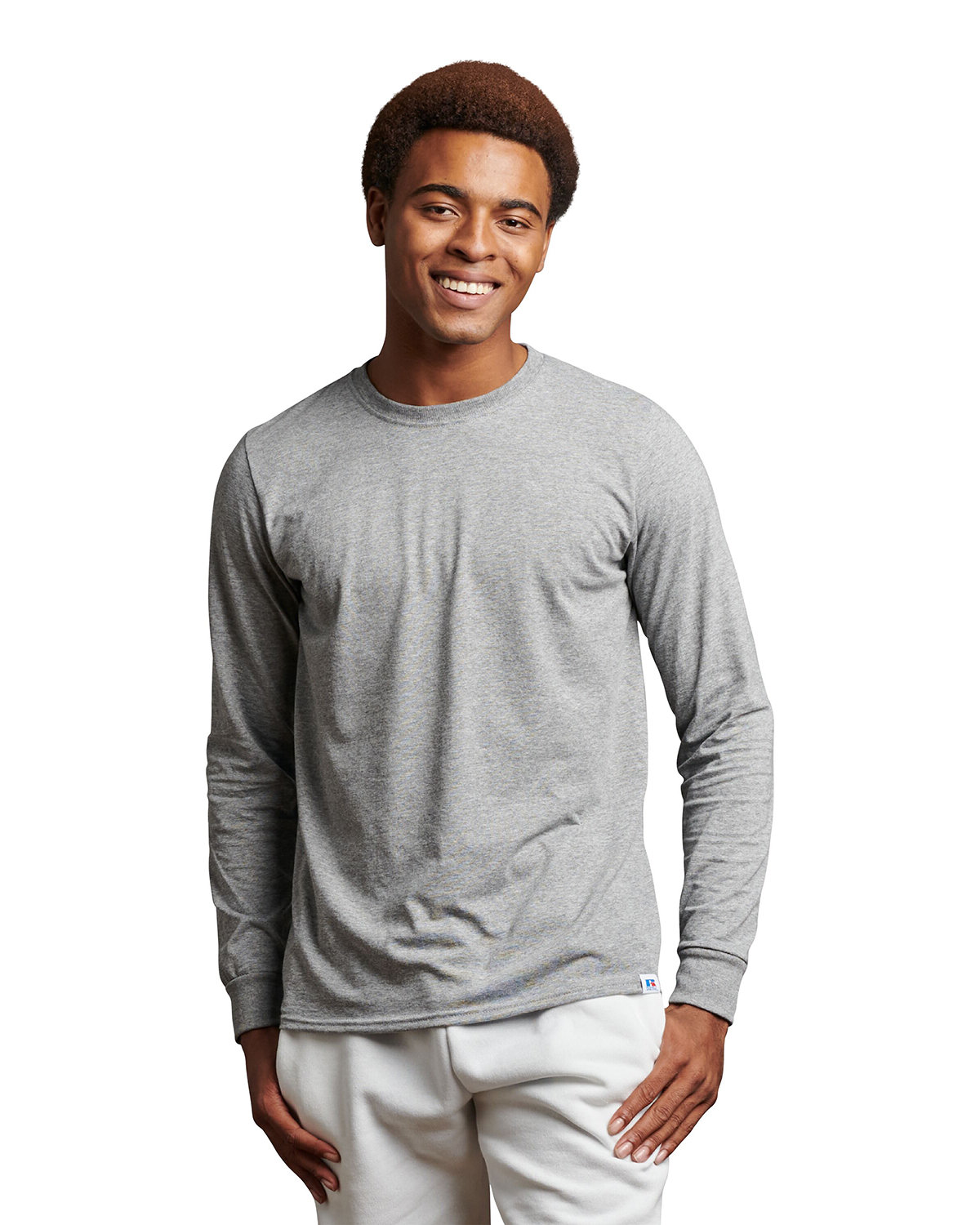 Russell Athletic Unisex Essential Performance Long-Sleeve T-Shirt OXFORD 