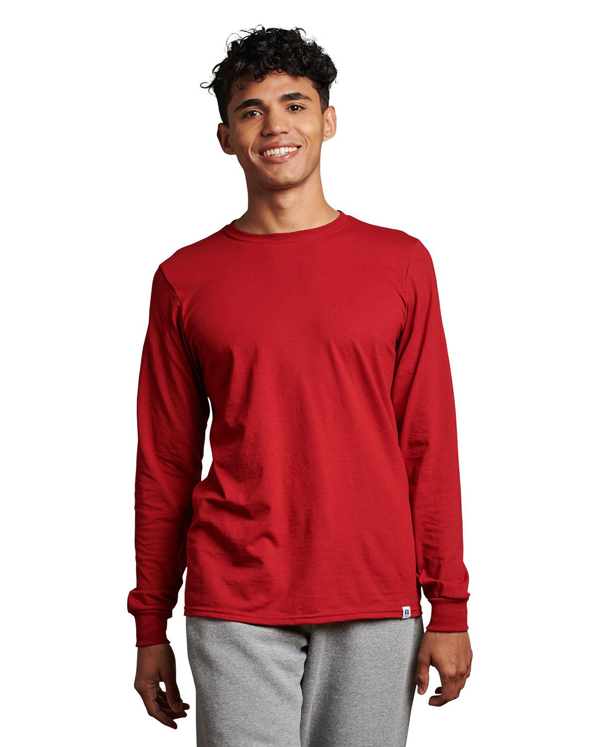 Russell Athletic Unisex Essential Performance Long-Sleeve T-Shirt CARDINAL 