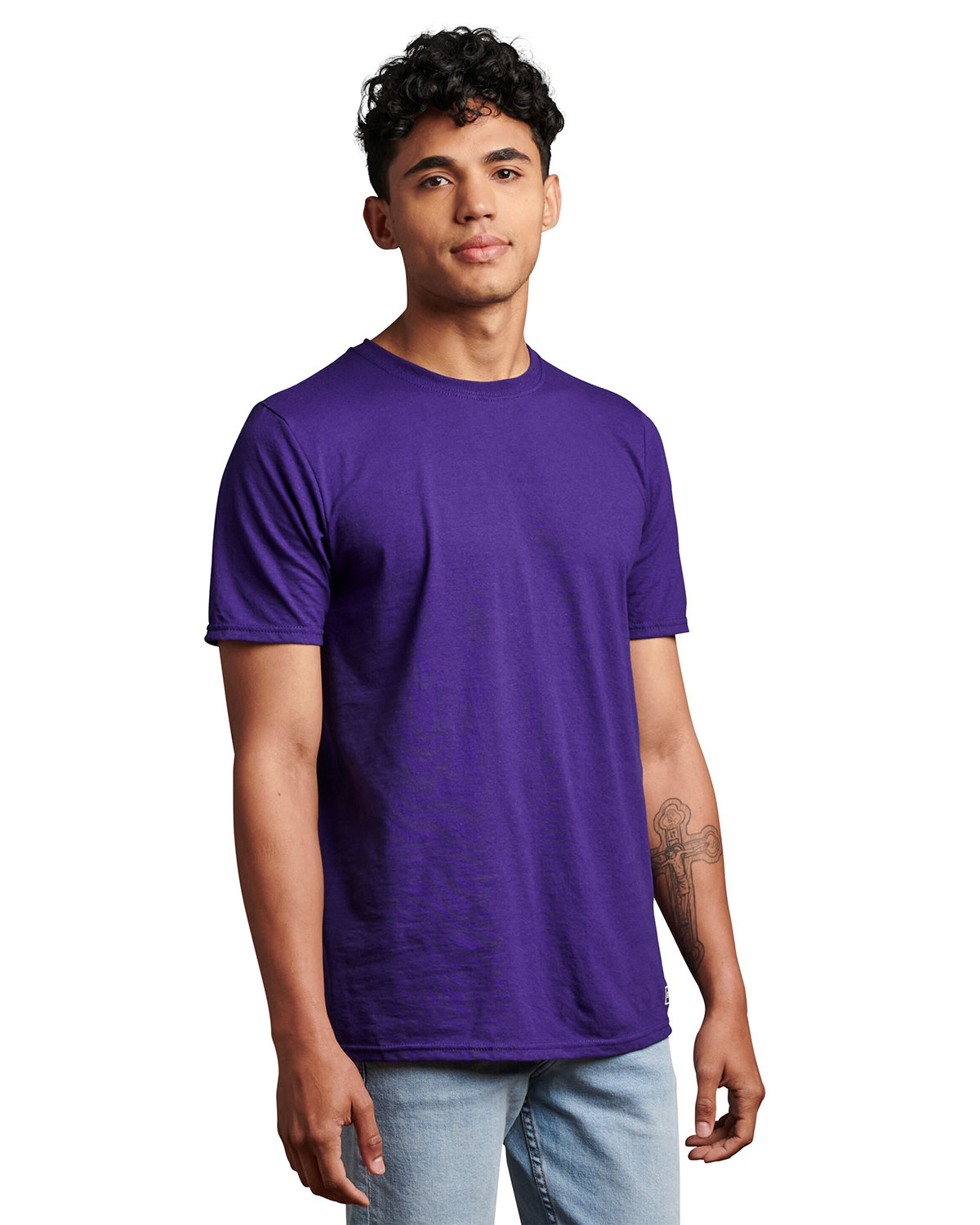 Russell Athletic Unisex Essential Performance T-Shirt PURPLE 