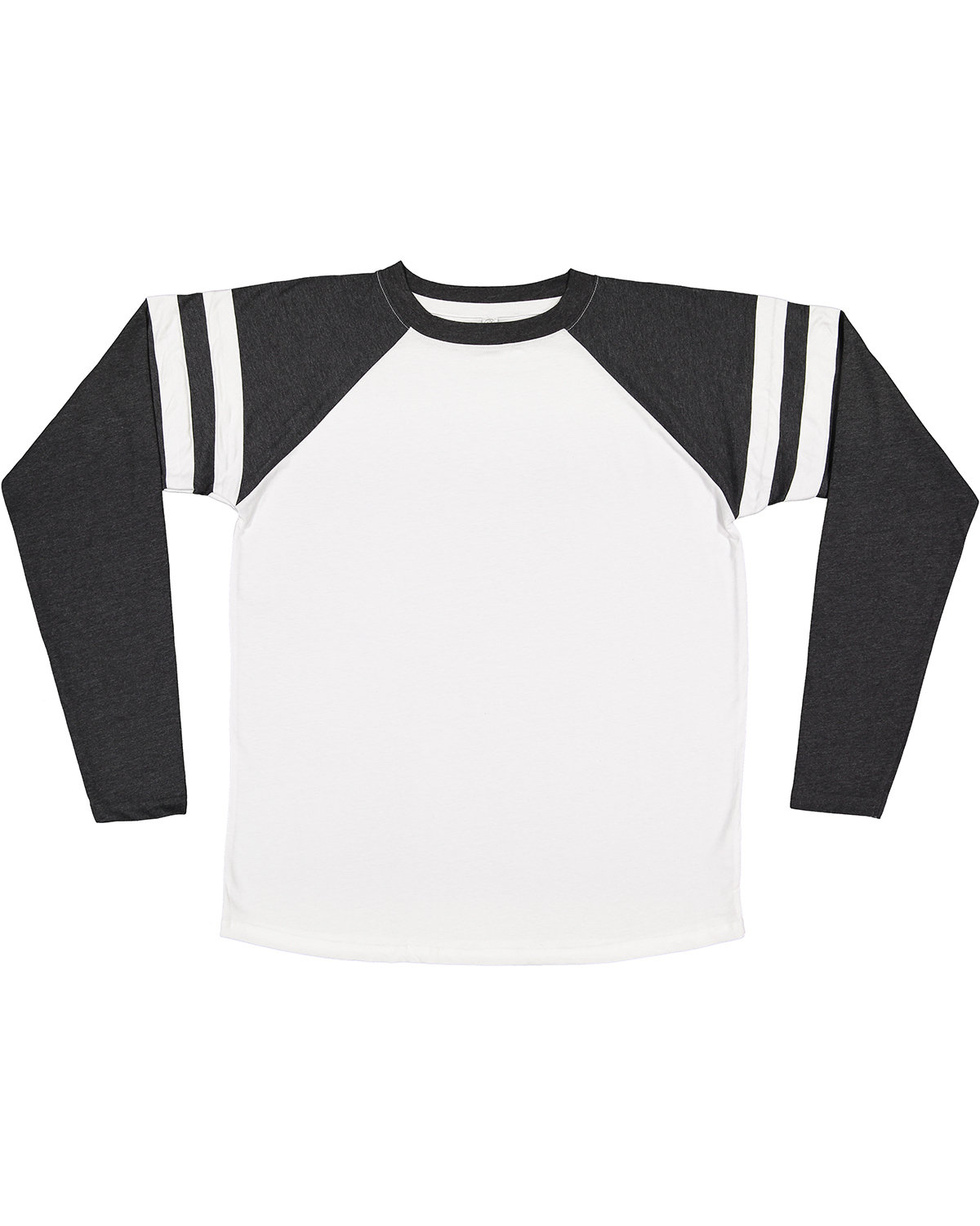 LAT Men's Gameday Mash-Up Long Sleeve Fine Jersey T-Shirt B WH/ V SM/ B WH 