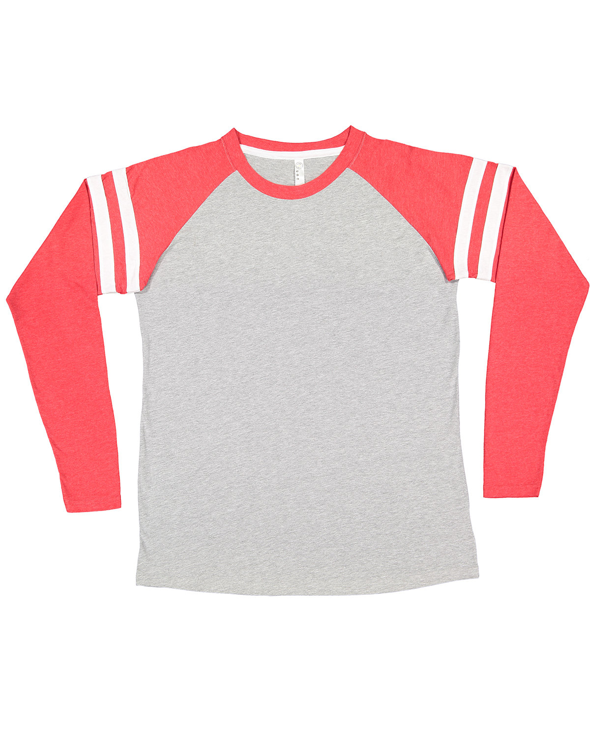LAT Men's Gameday Mash-Up Long Sleeve Fine Jersey T-Shirt VN HTH/ VN RD/ W 