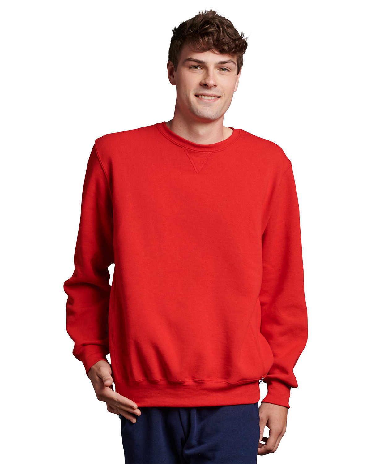 Russell Athletic Unisex Dri-Power® Crewneck Sweatshirt TRUE RED 