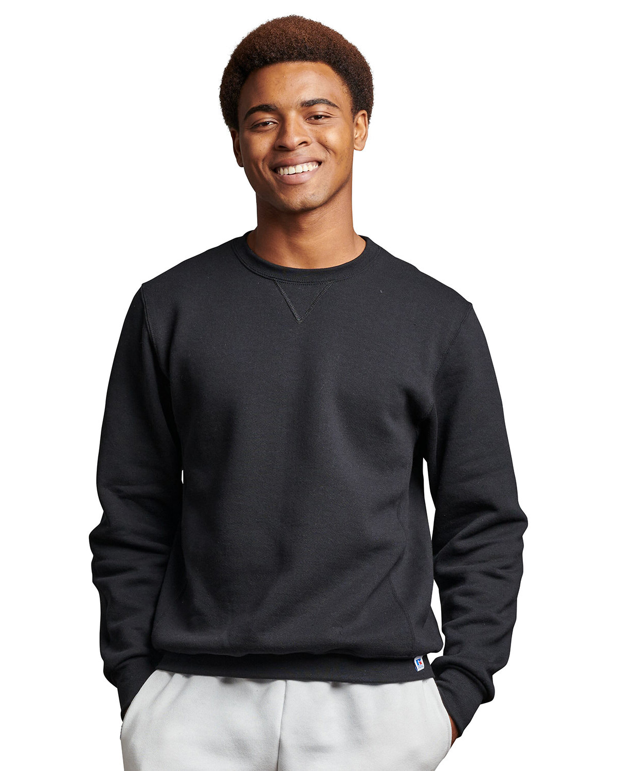 Russell Athletic Unisex Dri-Power® Crewneck Sweatshirt BLACK 