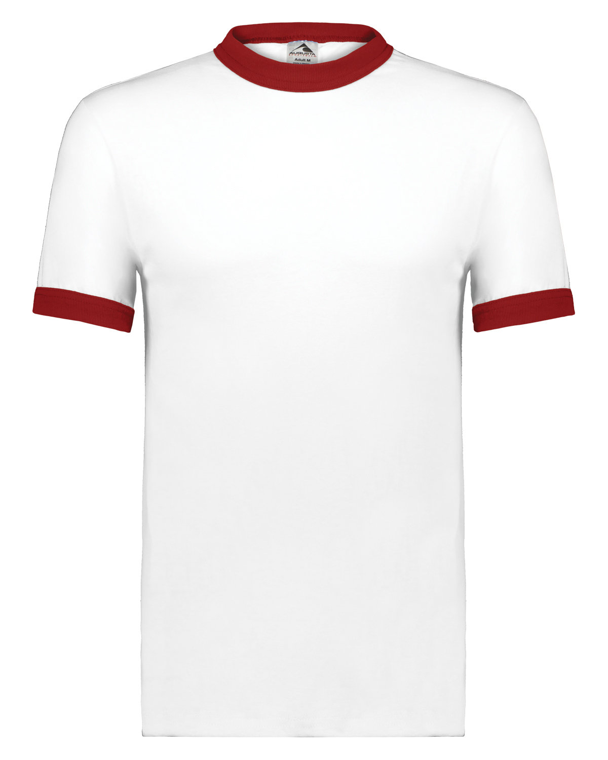 Augusta Sportswear Adult Ringer T-Shirt WHITE/ RED 