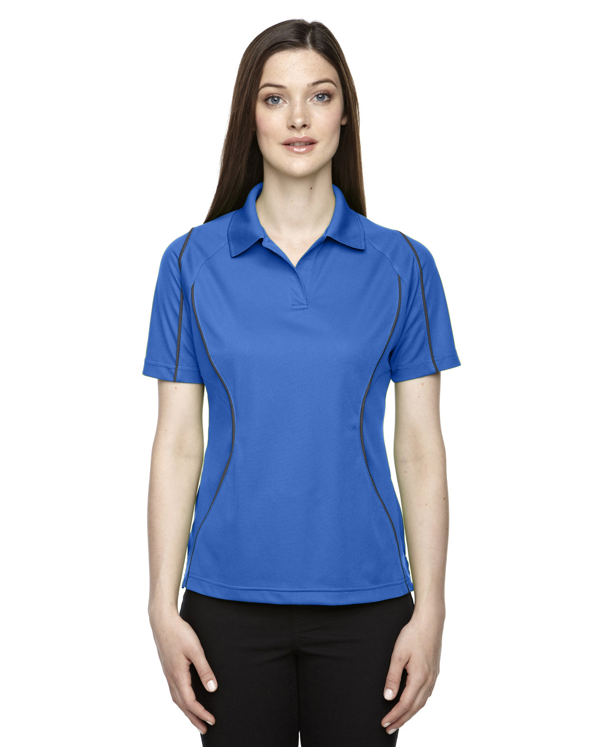 Extreme Ladies' Eperformance™ Velocity Snag Protection Colorblock Polo with Piping LT NAUTICAL BLU 