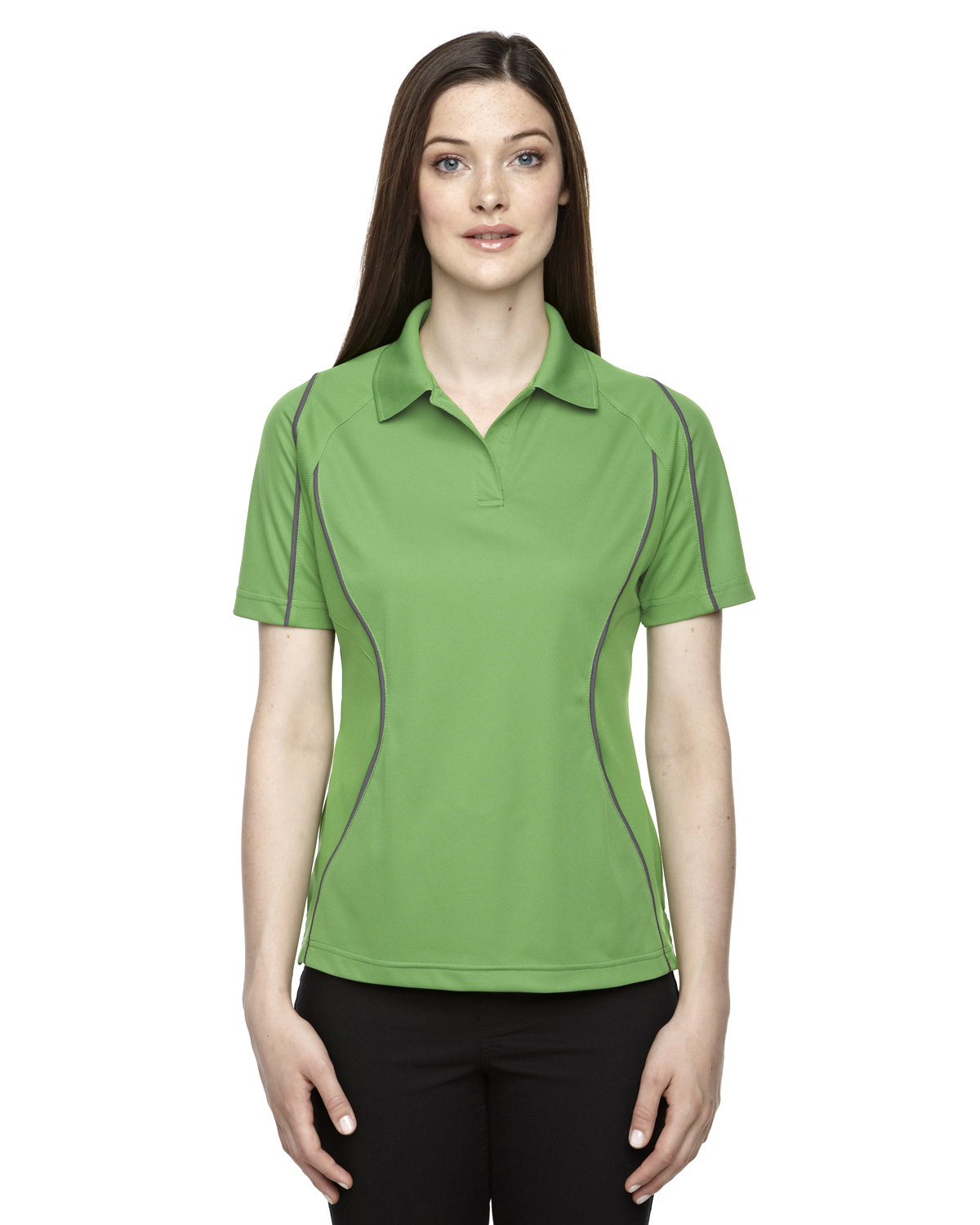 Extreme Ladies' Eperformance™ Velocity Snag Protection Colorblock Polo with Piping VALLEY GREEN 
