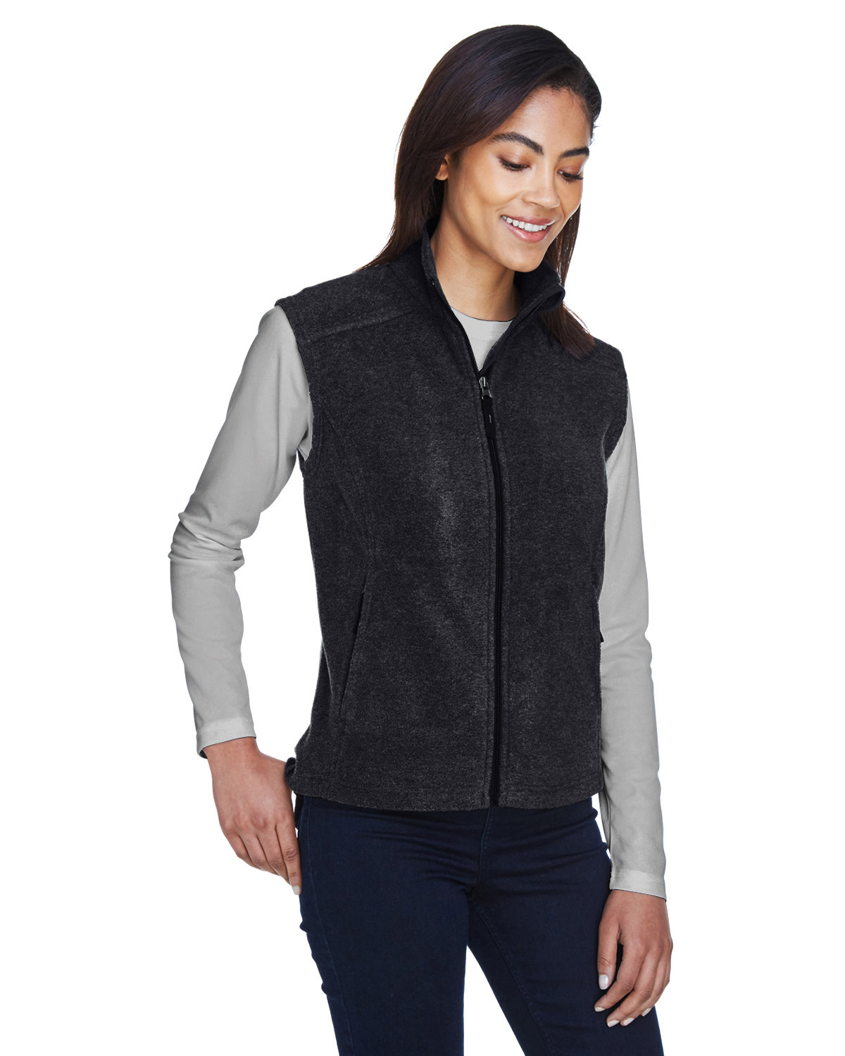 CORE365 Ladies' Journey Fleece Vest | alphabroder