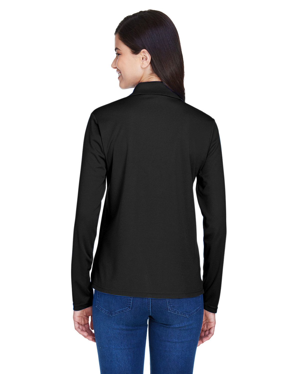 Forest... Pinnacle Ladies Core 365 Performance Long Sleeve Pique Polo Shirt