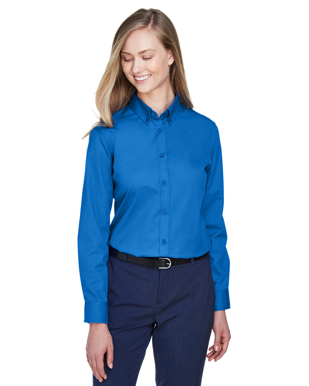 CORE365 Ladies' Operate Long-Sleeve Twill Shirt TRUE ROYAL 