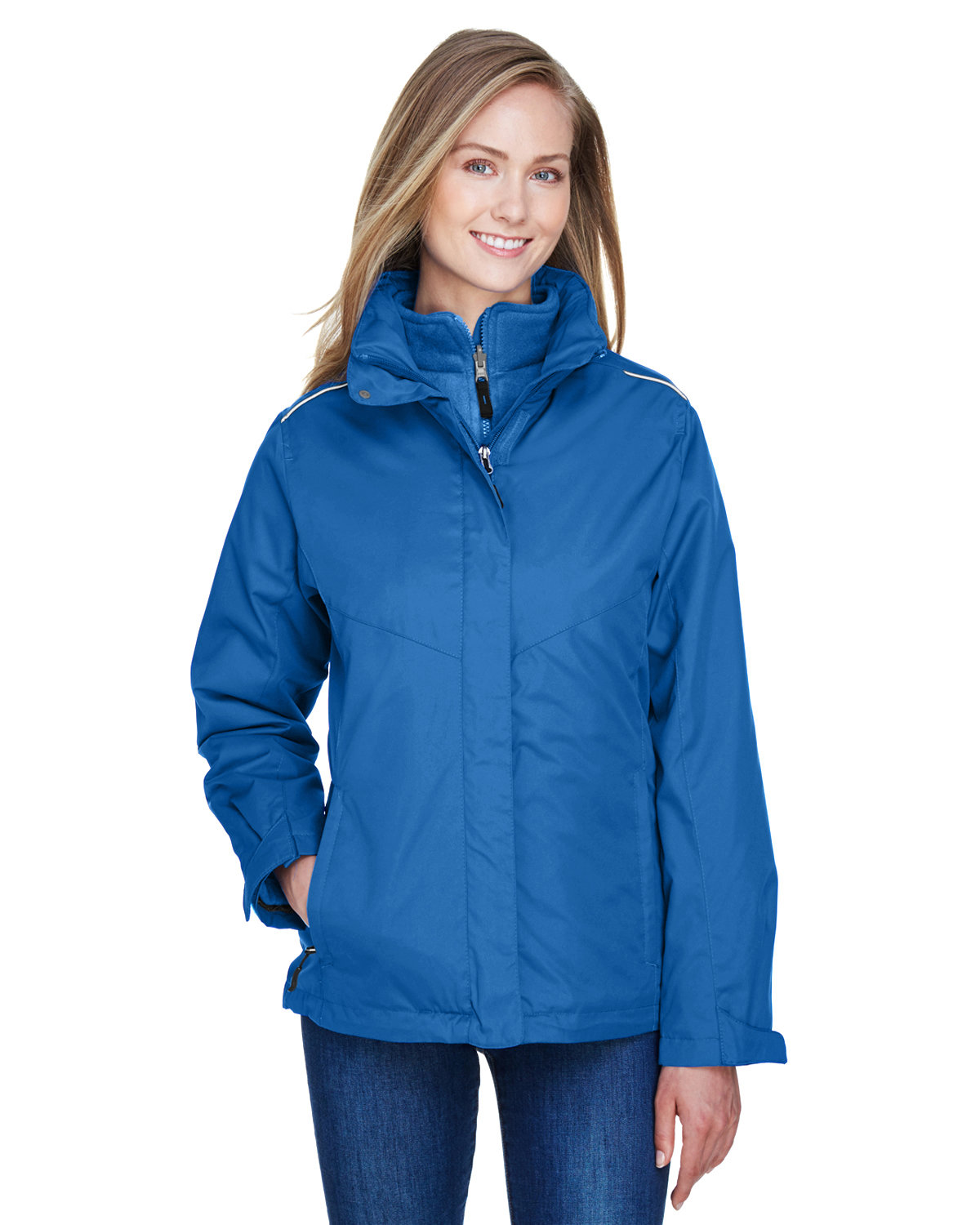 Core 365 Ladies' Region 3-in-1 Jacket with Fleece Liner TRUE ROYAL 