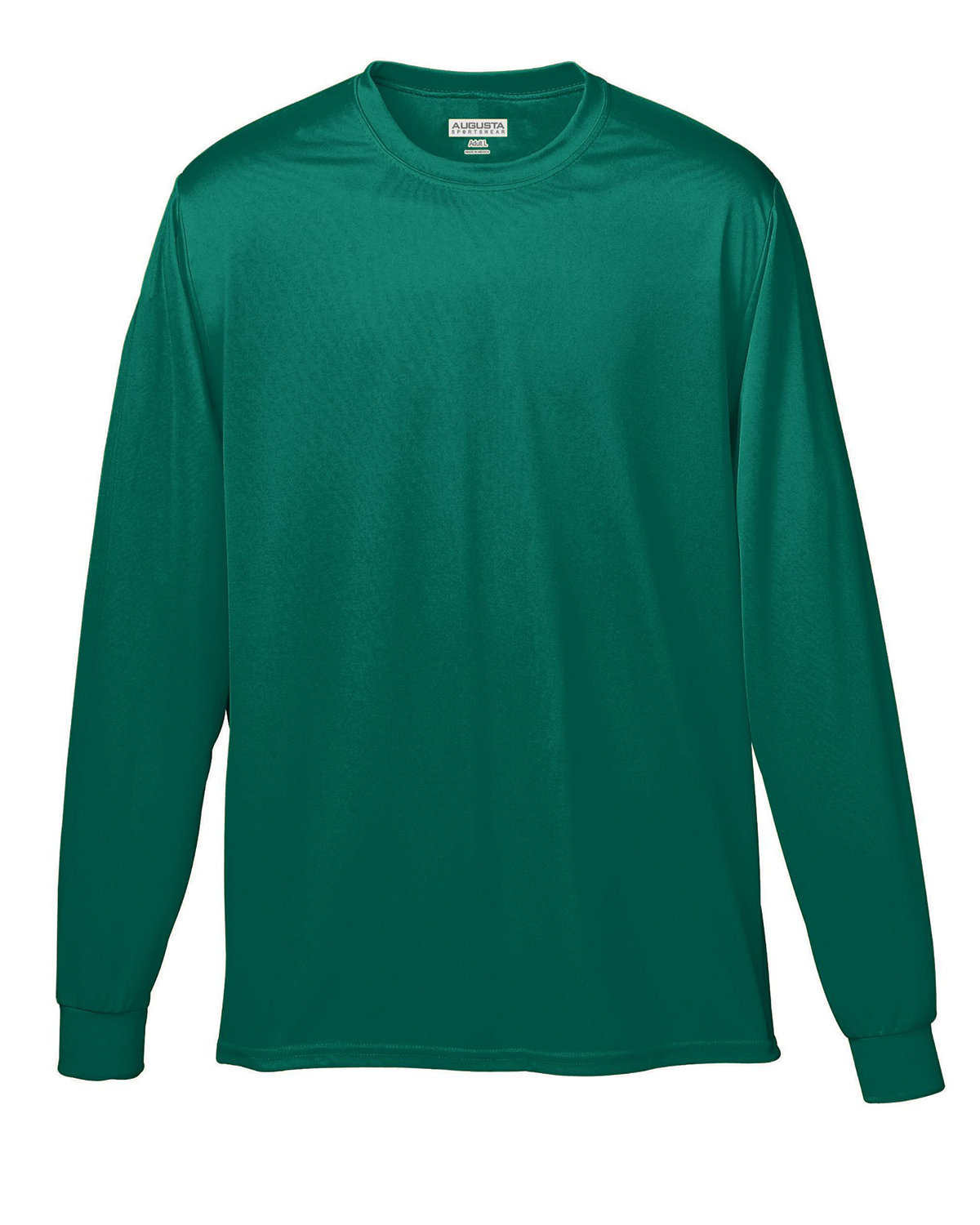 Augusta Sportswear Adult Wicking Long-Sleeve T-Shirt DARK GREEN 