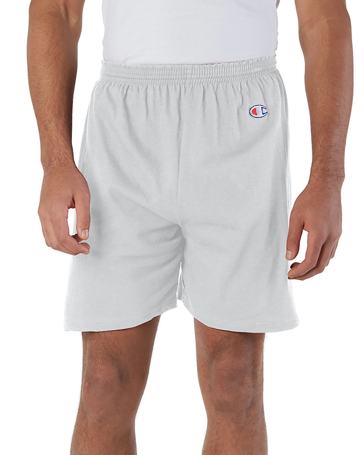 Champion Adult Cotton Gym Short silver gray 