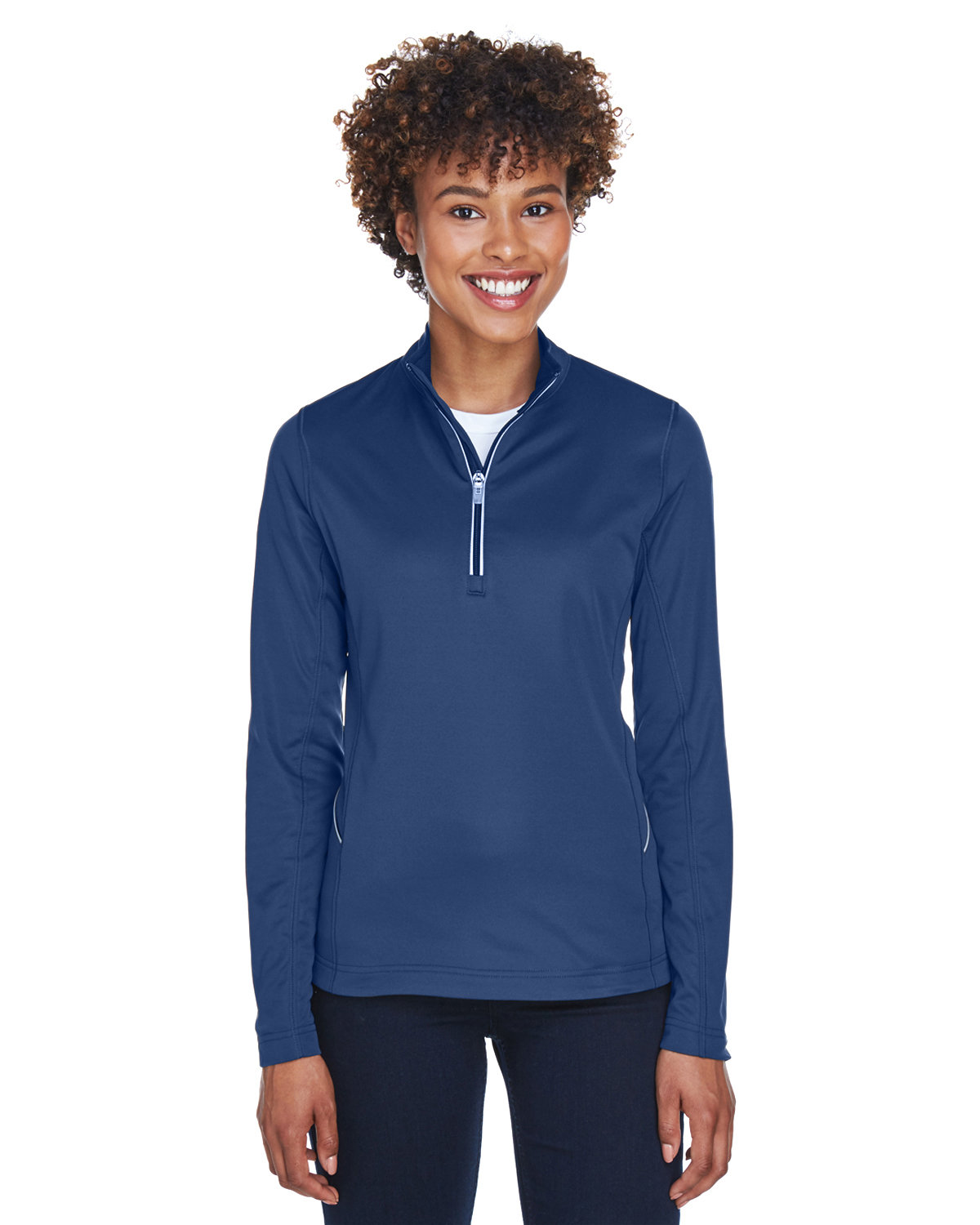 UltraClub Ladies' Cool  Dry Sport Quarter-Zip Pullover | alphabroder