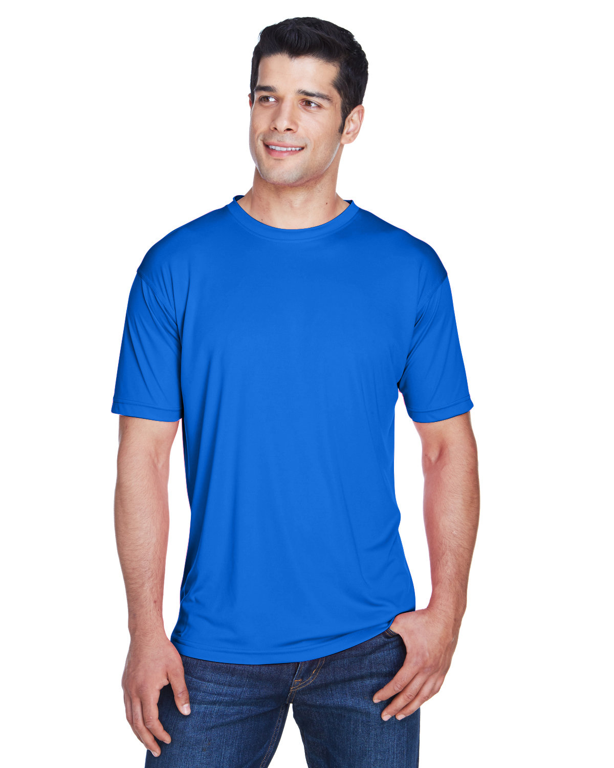 UltraClub Men's Cool & Dry Sport Performance Interlock T-Shirt royal 