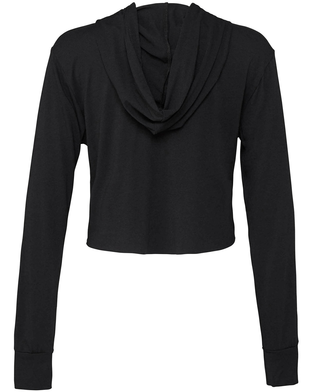 Xersion Women's L Black Long Sleeve Full Zip Casual Cropped Comfort Hoodie