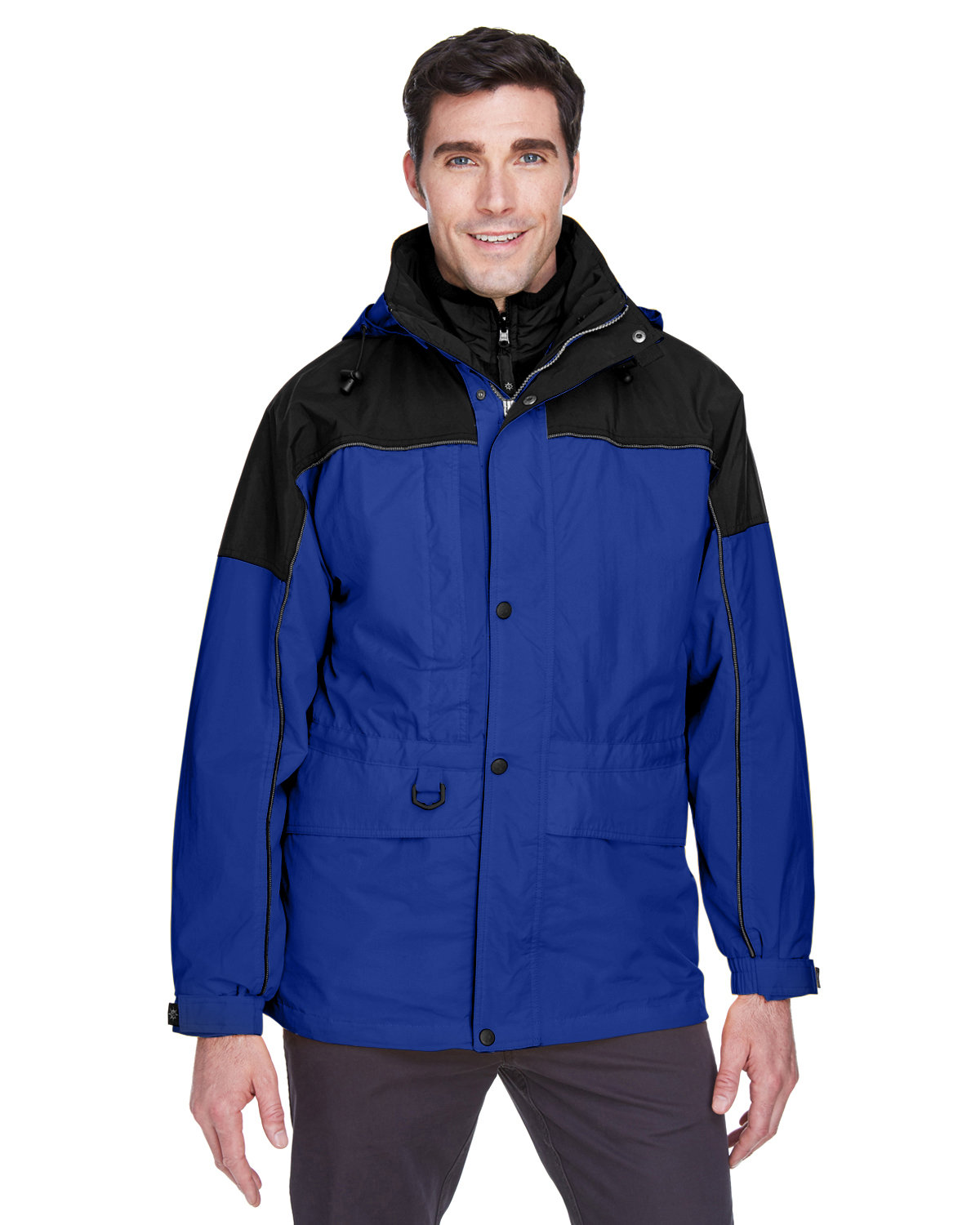 North End Adult 3-in-1 Two-Tone Parka ROYAL COBALT 