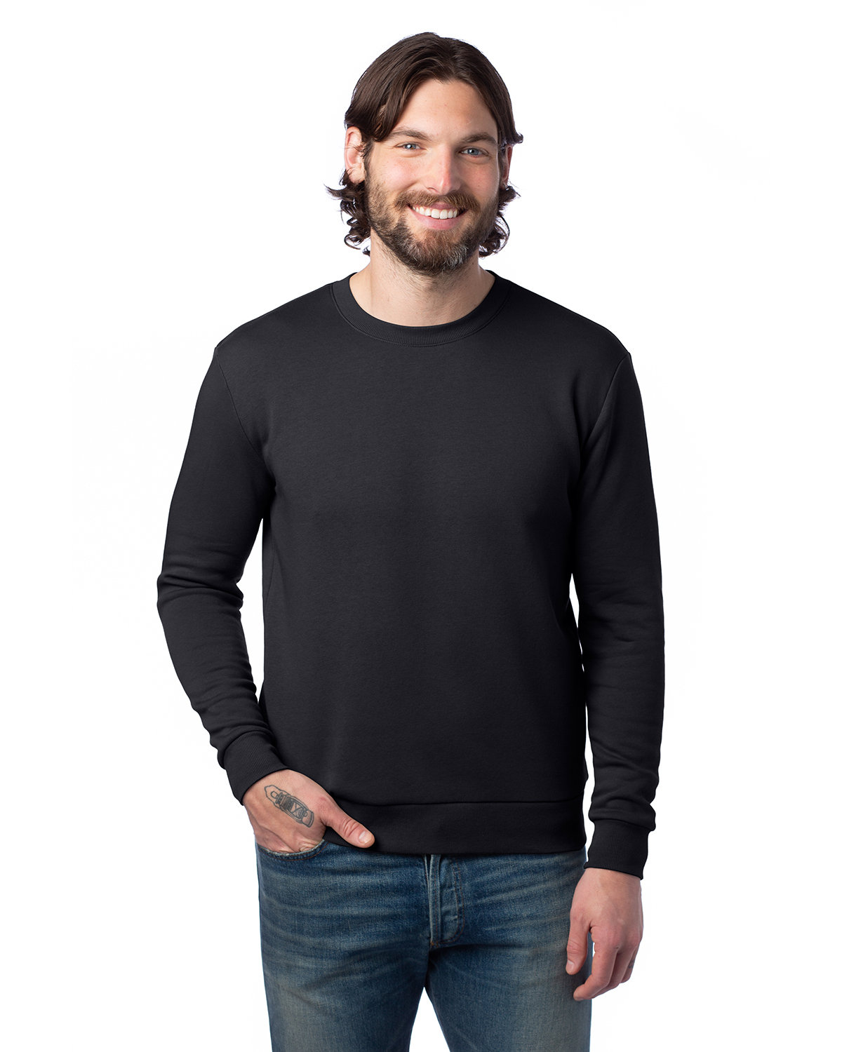 Alternative Unisex Eco-Cozy Fleece  Sweatshirt black 