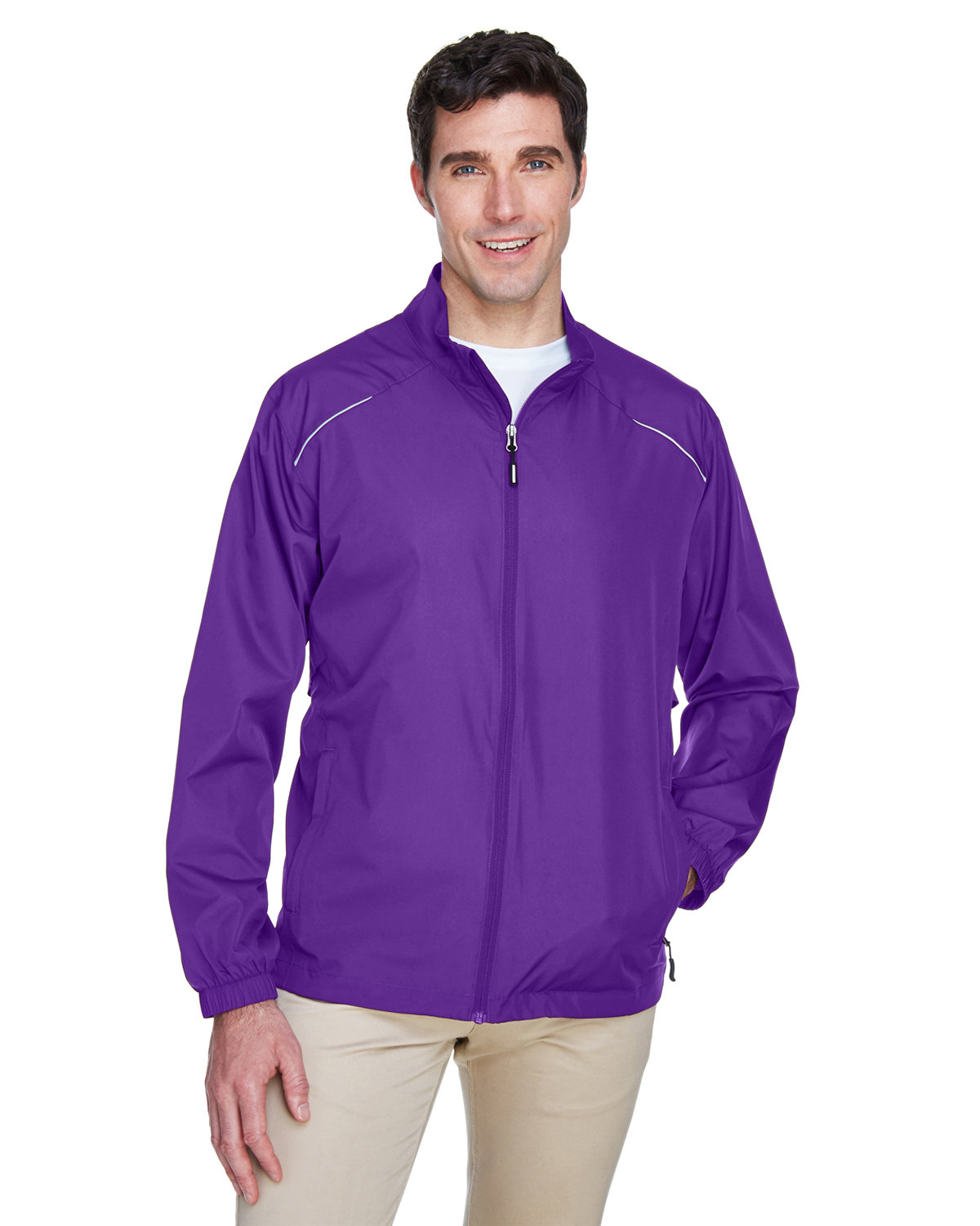 CORE365 Men's Techno Lite Motivate Unlined Lightweight Jacket campus purple 