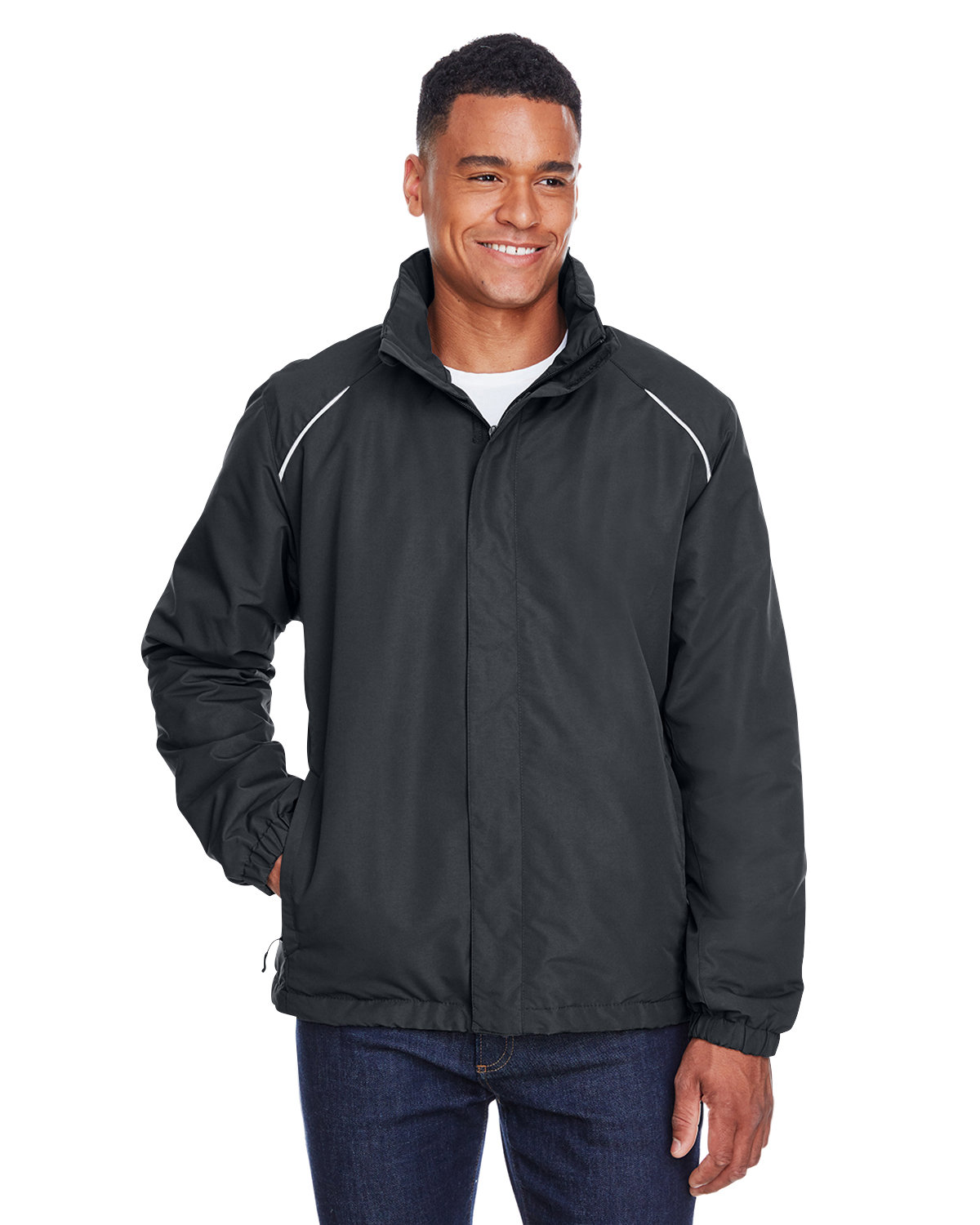 Core 365 Men's Profile Fleece-Lined All-Season Jacket CARBON 