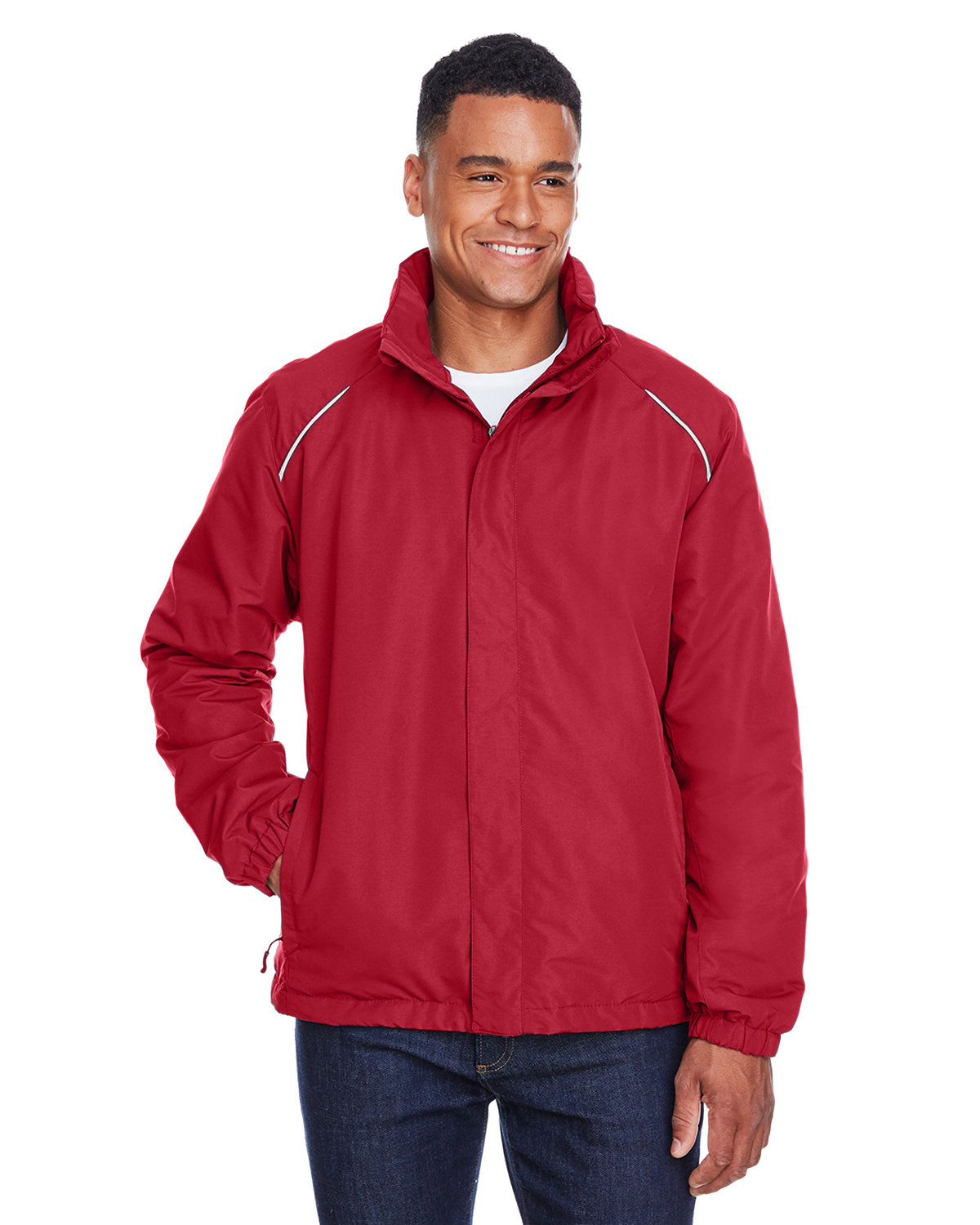 Core 365 Men's Profile Fleece-Lined All-Season Jacket CLASSIC RED 