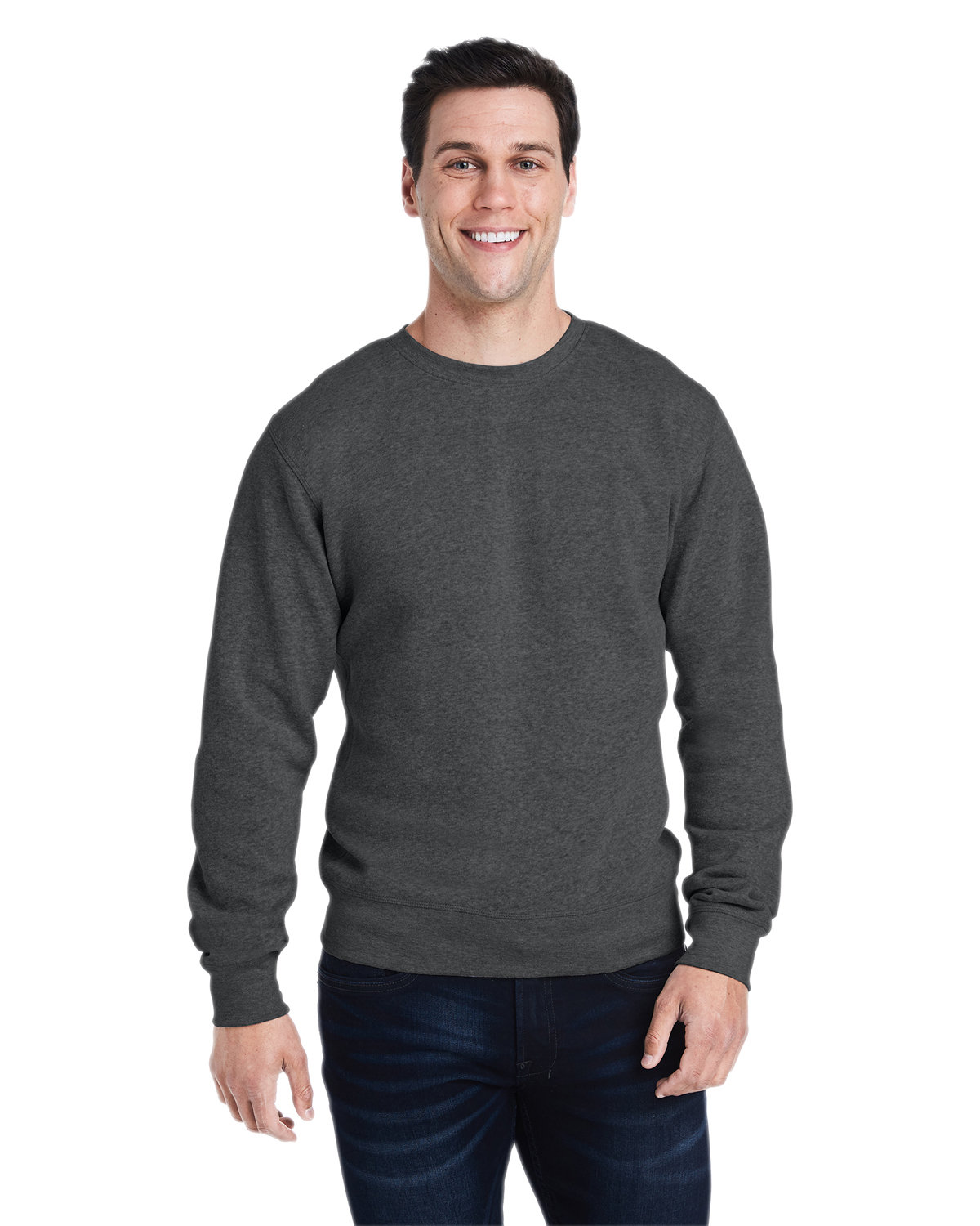 J America Adult Triblend Crewneck Sweatshirt | alphabroder