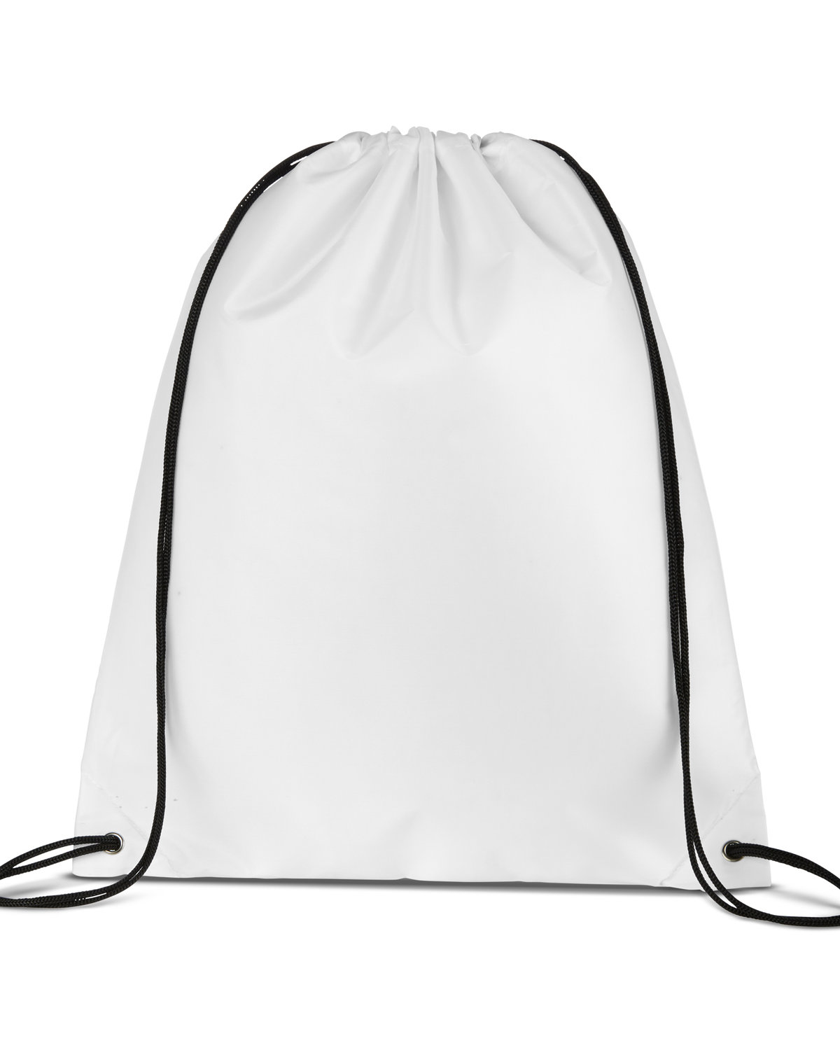 Liberty Bags Value Drawstring Backpack WHITE 