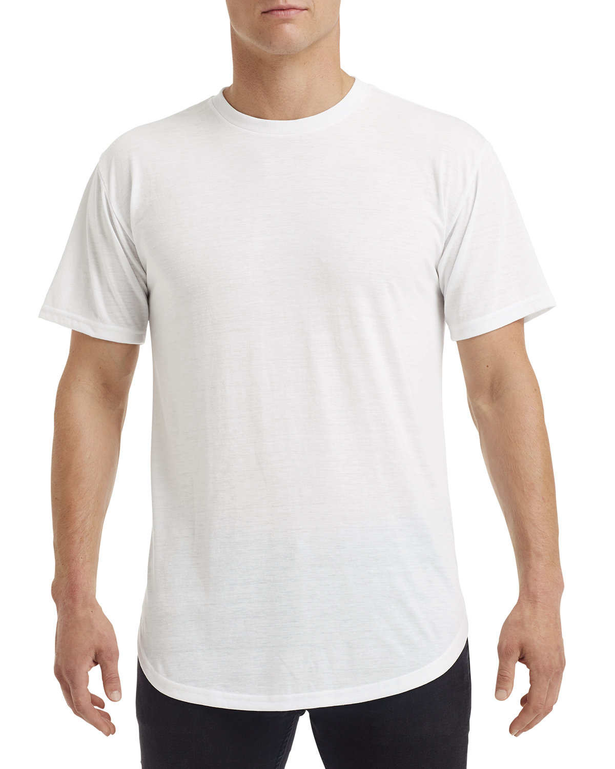 Anvil Adult Curve T-Shirt WHITE 