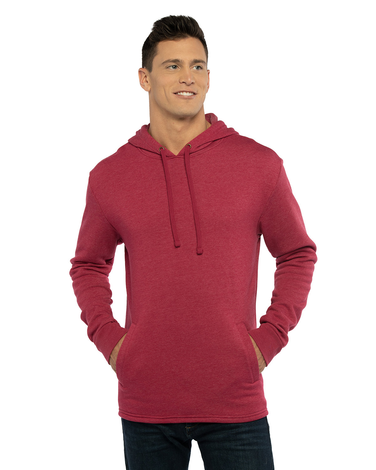 Next Level Apparel Adult PCH Pullover Hoodie heather cardinal 