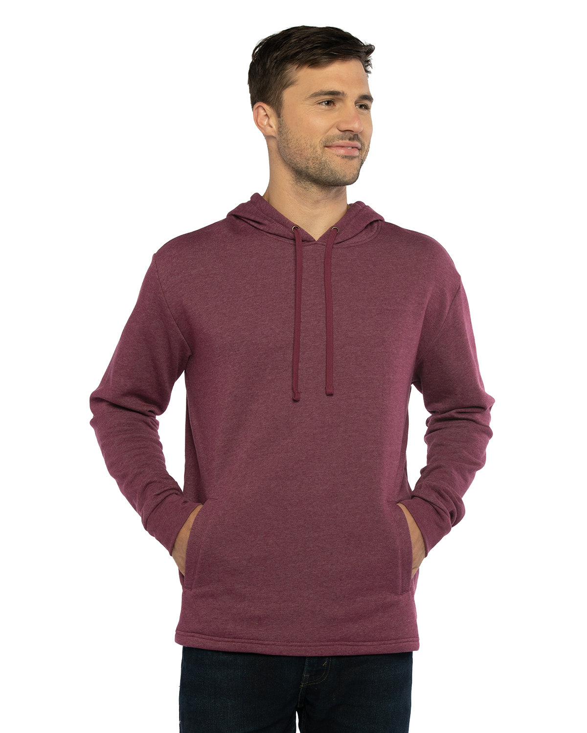 Next Level Apparel Adult PCH Pullover Hoodie heather maroon 