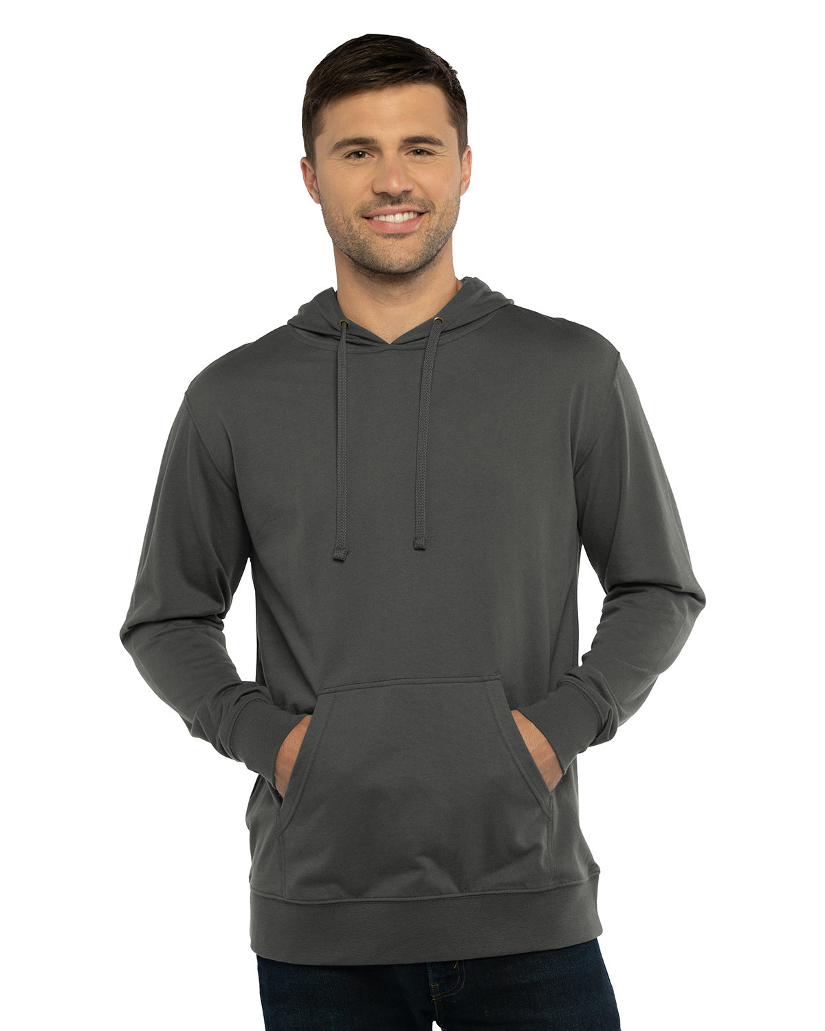 Next Level Apparel Unisex French Terry Pullover Hoodie HVY MTL/ HVY MTL 