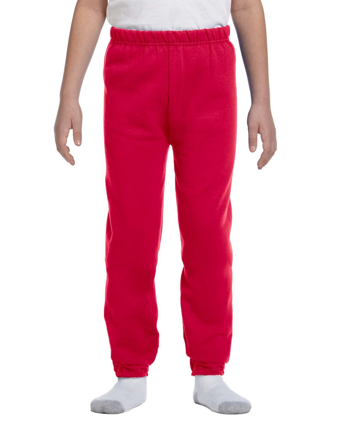 Jerzees Youth NuBlend® Fleece Sweatpants TRUE RED 