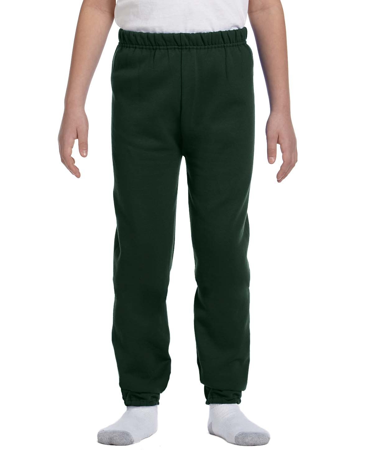 Jerzees Youth NuBlend® Fleece Sweatpants FOREST GREEN 