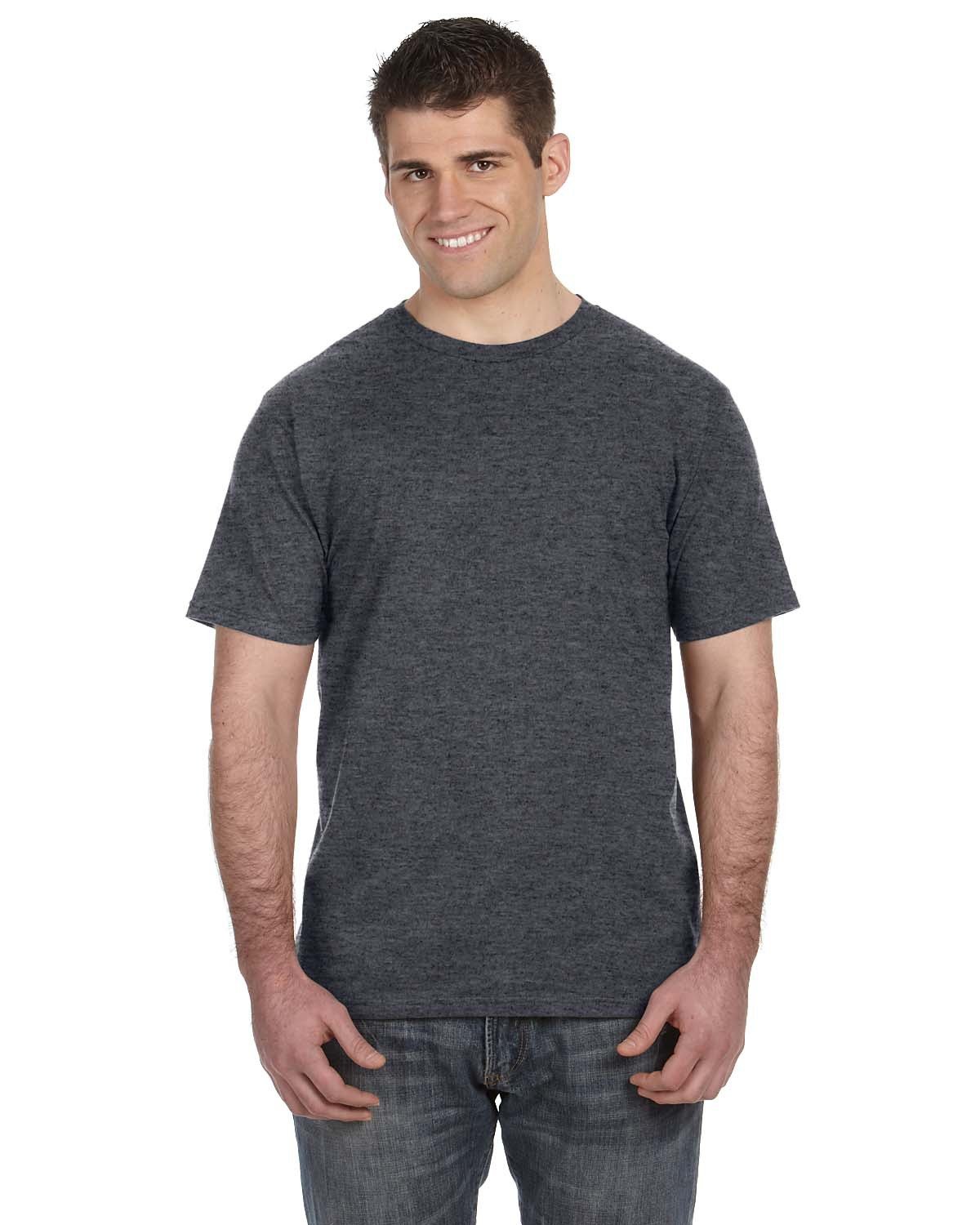 Gildan Adult Softstyle  T-Shirt HEATHER DK GREY 