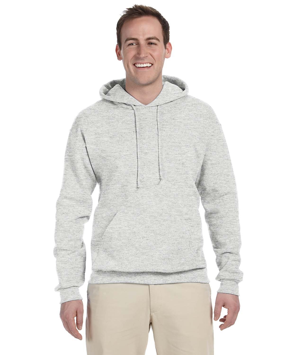 Jerzees Adult 8 oz., NuBlend® Fleece Pullover Hooded Sweatshirt ASH 