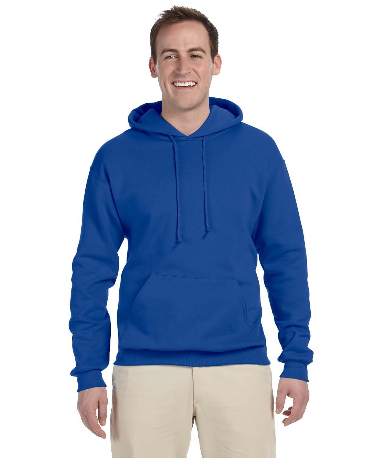 Jerzees Adult NuBlend® Fleece Pullover Hooded Sweatshirt ROYAL 