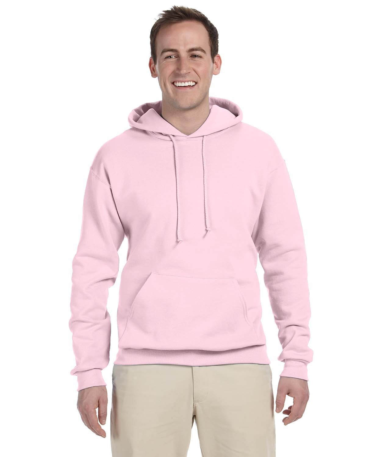 Jerzees Adult NuBlend® Fleece Pullover Hooded Sweatshirt CLASSIC PINK 