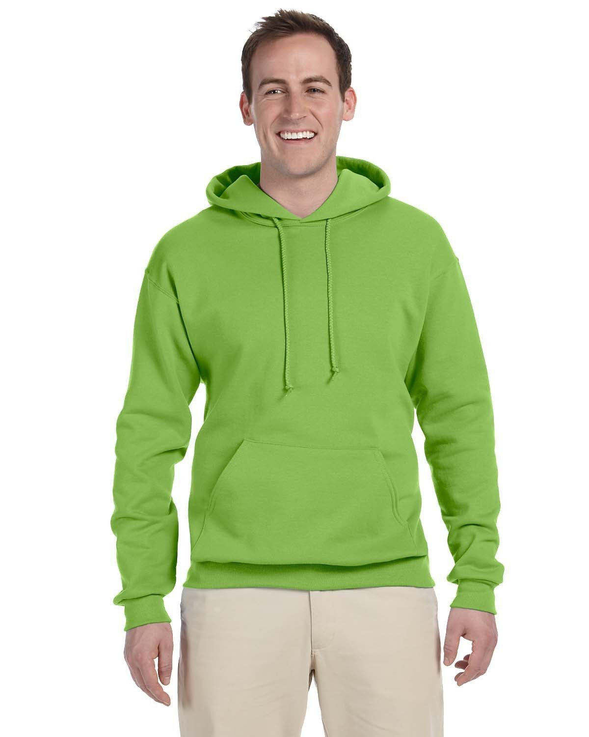 Jerzees Adult 8 oz., NuBlend® Fleece Pullover Hooded Sweatshirt KIWI 